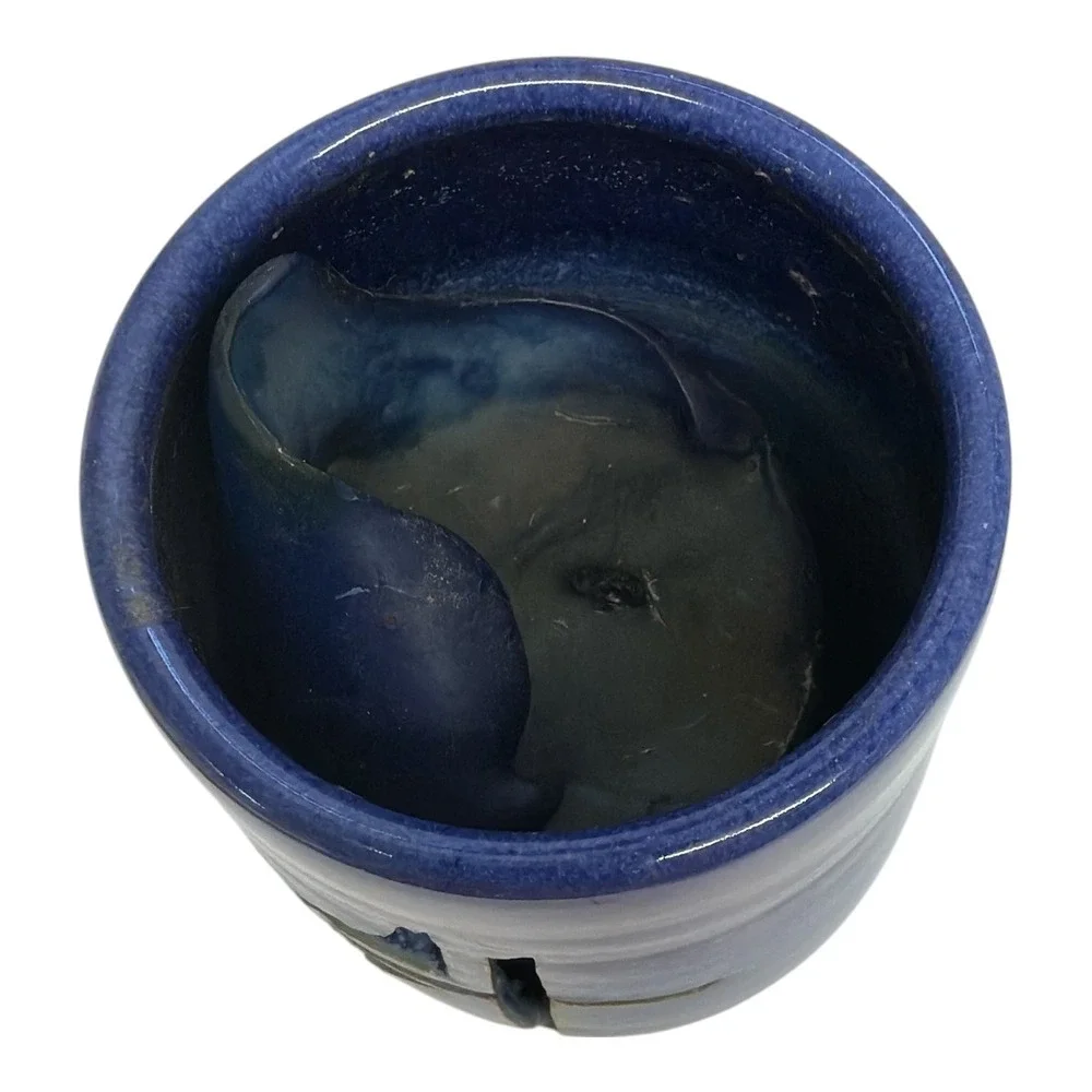 United Methodist Church Logo Art Pottery Candle Votive Holder